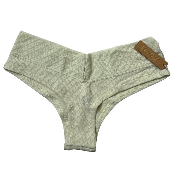 SKIMS Logo Mesh Boyshort Lot of 2 Bone Desert XXS - Picture 3 of 12